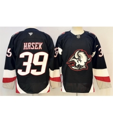 Men Buffalo Sabres 39 Dominik Hasek Black 2024 25 Alternate Stitched Hockey Jersey Men Buffalo Sabres 39 Dominik Hasek Black 2024 25 Alternate Stitched Hockey Jersey