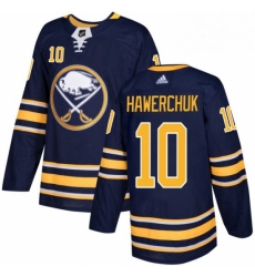 Mens Adidas Buffalo Sabres 10 Dale Hawerchuk Premier Navy Blue Home NHL Jersey 