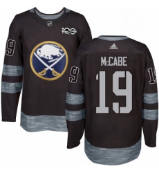 Mens Adidas Buffalo Sabres 19 Jake McCabe Premier Black 1917 2017 100th Anniversary NHL Jersey 