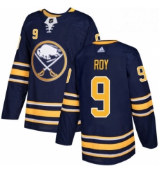 Mens Adidas Buffalo Sabres 9 Derek Roy Premier Navy Blue Home NHL Jersey 