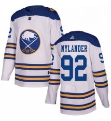 Mens Adidas Buffalo Sabres 92 Alexander Nylander Authentic White 2018 Winter Classic NHL Jersey 
