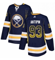 Mens Adidas Buffalo Sabres 93 Victor Antipin Authentic Navy Blue Drift Fashion NHL Jersey 