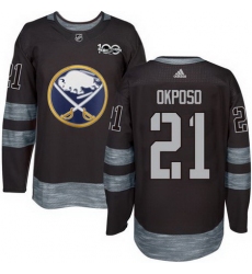 Sabres #21 Kyle Okposo Black 1917 2017 100th Anniversary Stitched NHL Jersey