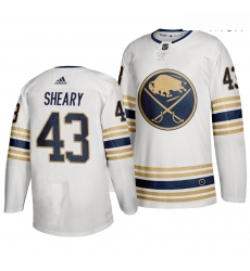 Sabres 43 Conor Sheary White 50th Anniversary Adidas Jersey