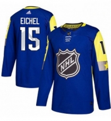 Youth Adidas Buffalo Sabres 15 Jack Eichel Authentic Royal Blue 2018 All Star Atlantic Division NHL Jersey 