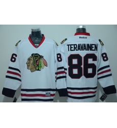 Blackhawks #86 Teuvo Teravainen White Stitched NHL Jersey