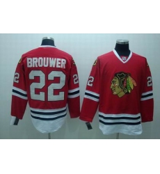 Chicago Blackhawks #22 brouwer red jerseys