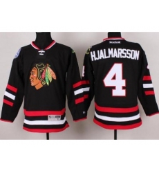 Chicago Blackhawks 4 Nikals Hjalmarsson Black 2014 Stadium Series NHL Jersey