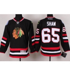 Chicago Blackhawks 65 Andrew Shaw Black 2014 Stadium Series NHL Jersey A PATCH