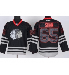 Chicago Blackhawks 65 Andrew Shaw Black ICE NHL Jerseys