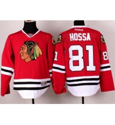 Chicago Blackhawks 81 Marian Hossa Red NHL Jerseys