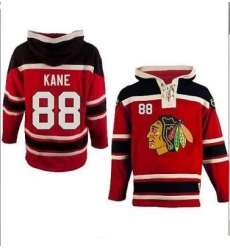 Chicago Blackhawks 88# Patrick kane Red Color Hooded Sweatshirt