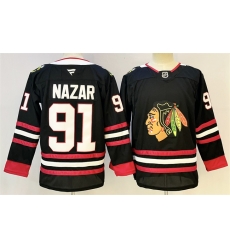 Men Chicago Blackhawks 91 FRANK NAZAR Black Stitched Hockey Jersey Men Chicago Blackhawks 91 FRANK NAZAR Black Stitched Hockey Jersey