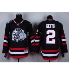 NHL Chicago Blackhawks #2 Duncan Keith Stitched black jerseys[2014 new]