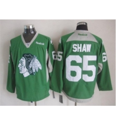 NHL Chicago Blackhawks 65 Andrew Shaw green jerseys