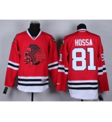 NHL Chicago Blackhawks #81 Marian Hossa Stitched red jersey[2014 new]