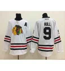 NHL Chicago Blackhawks #9 Bobby Hull 2015 Winter Classic White Jerseys