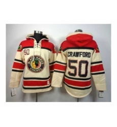 NHL Jerseys Chicago Blackhawks #50 Crawford cream-red[pullover hooded sweatshirt]