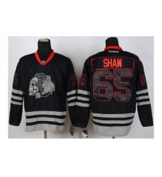 NHL Jerseys Chicago Blackhawks #65 Shaw black ice[the skeleton head]