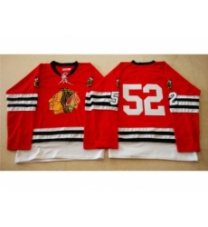 NHL Mitchell And Ness 1960-61 Chicago Blackhawks #52 Noname red Throwback jerseys