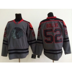 NHL chicago blackhawks #52 Brandon Bollig Charcoal Cross Check Jerseys