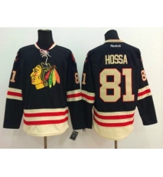 NHL chicago blackhawks #81 Marian Hossa black jerseys(2015 new classic)