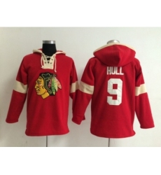 NHL chicago blackhawks #9 hull red jerseys[pullover hooded sweatshirt]