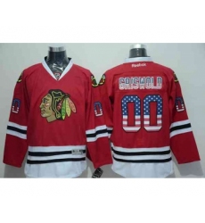 nhl jerseys chicago blackhawks #00 griswold red[national flag version]