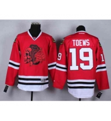 nhl jerseys chicago blackhawks #19 toews red[the skeleton head]
