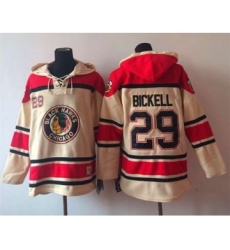 nhl jerseys chicago blackhawks #29 bickell red-cream[pullover hooded sweatshirt]