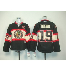 Women Chicago Blackhawks #19 TOEWS WINTER CLASSIC Black