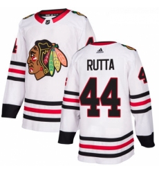 Womens Adidas Chicago Blackhawks 44 Jan Rutta Authentic White Away NHL Jersey 