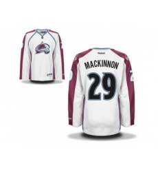 Colorado Avalanche 29 Nathan MacKinnon White NHL Jerseys