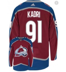 Men's Colorado Avalanche Nazem Kadri #91 Red Breakaway Player Jersey