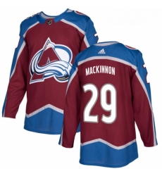 Youth Adidas Colorado Avalanche 29 Nathan MacKinnon Premier Burgundy Red Home NHL Jersey 