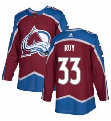 Youth Adidas Colorado Avalanche 33 Patrick Roy Authentic Burgundy Red Home NHL Jersey 