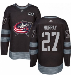 Mens Adidas Columbus Blue Jackets 27 Ryan Murray Premier Black 1917 2017 100th Anniversary NHL Jersey 