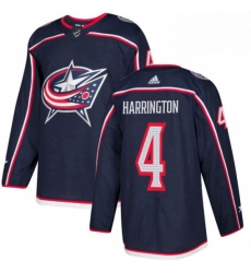 Mens Adidas Columbus Blue Jackets 4 Scott Harrington Premier Navy Blue Home NHL Jersey 