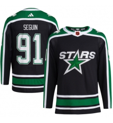 Men Dallas Stars 91 Tyler Seguin Black 2022 23 Reverse Retro Stitched Jersey Men Dallas Stars 91 Tyler Seguin Black 2022 23 Reverse Retro Stitched Jersey