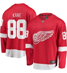 Men Detroit Red Wings 88 Patrick Kane Red Stitched Jersey