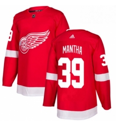 Mens Adidas Detroit Red Wings 39 Anthony Mantha Premier Red Home NHL Jersey 