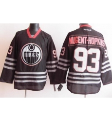 Edmonton Oilers 93 Ryan Nugent-Hopkins 2012 Black Jerseys