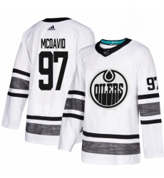 Mens Adidas Edmonton Oilers 97 Connor McDavid White 2019 All Star Game Parley Authentic Stitched NHL Jersey 