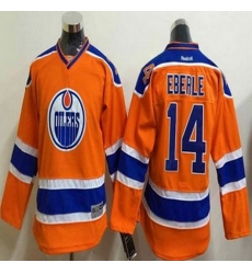 Youth Edmonton Oilers #14 Jordan Eberle Orange Stitched NHL Jersey