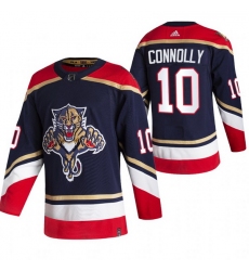 Men Florida Panthers 10 Brett Connolly Black Adidas 2020 21 Reverse Retro Alternate NHL Jersey