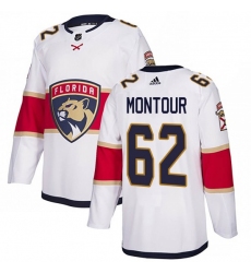 Men Florida Panthers 62 Brandon Montour White Stitched NHL Jersey