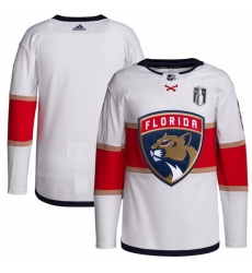 Men Florida Panthers Blank White 2023 Stanley Cup Final Stitched Jersey