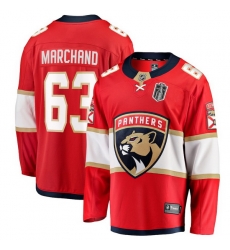 Men Florida Panthers Brad Marchand Fanatics Red 2025 Stanley Cup Final Home Breakaway Player Jersey Men Florida Panthers Brad Marchand Fanatics Red 2025 Stanley Cup Final Home Breakaway Player Jersey