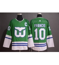 Whalers 10 Ron Francis Green Adidas Jersey