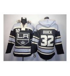 NHL Jerseys Los Angeles Kings #32 Quick black-white[pullover hooded sweatshirt]